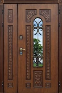 Дверь с кованными элементами DZ614